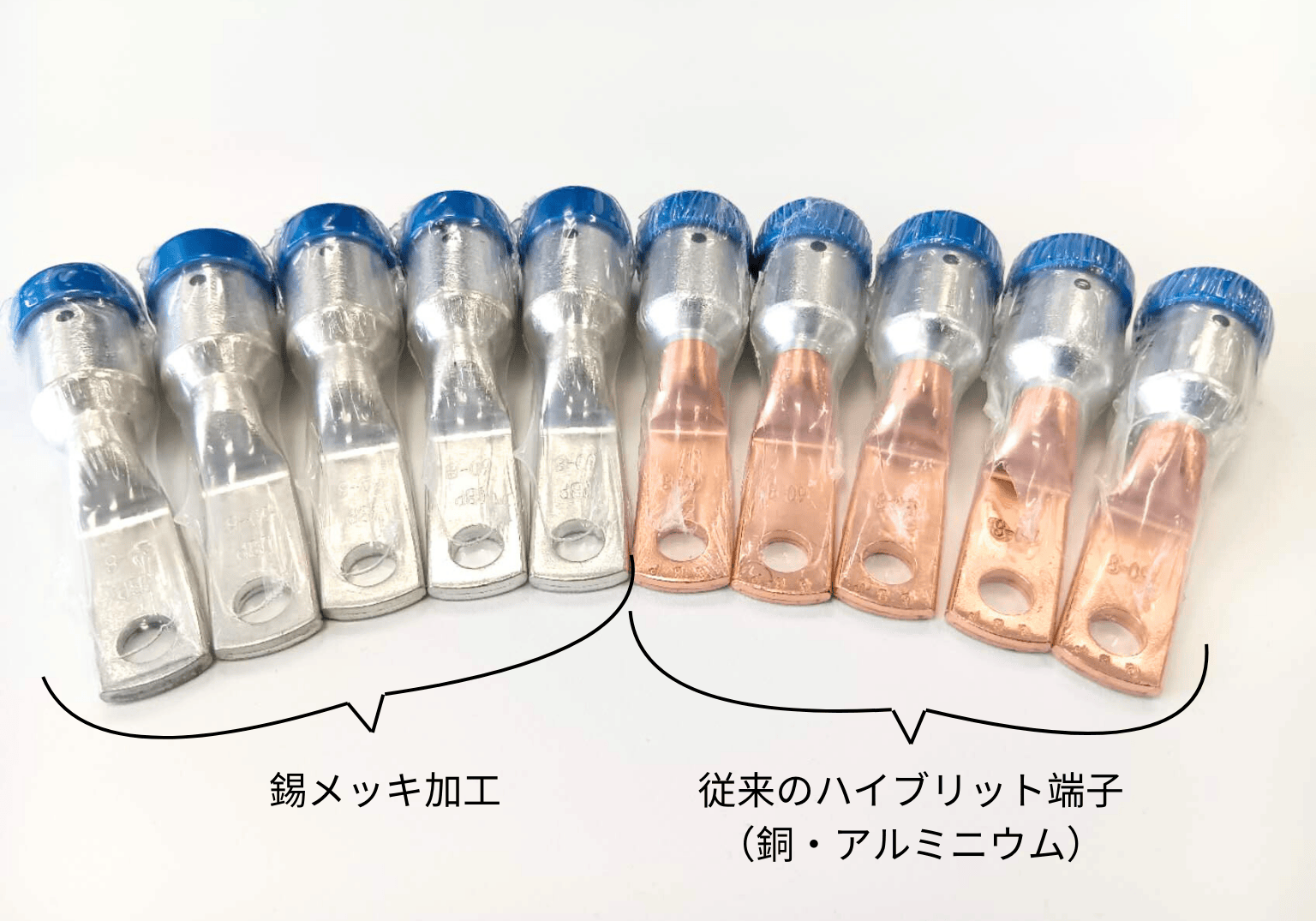 ハイブリッド端子　錫メッキ加工加工
【GBP-HT-CBシリーズハイブリッド端子各種対応！】