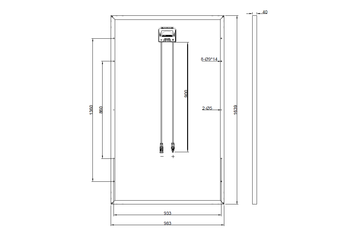 PM060M02_280【AUO】の代替品 旧型番太陽光パネル GBP280G1-M