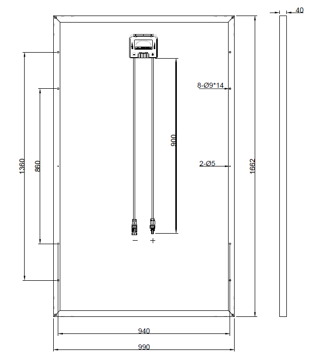 KK270P-3CD3CG【KYOCERA】の代替品 旧型番太陽光パネル GBP270G1-M