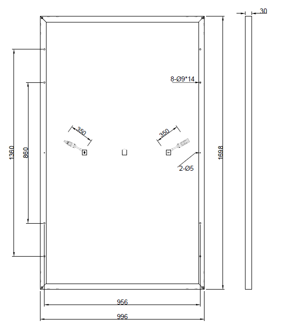 LR6-60HBD-315【LONGi Solar】の代替品 旧型番太陽光パネル GBP315M2-M